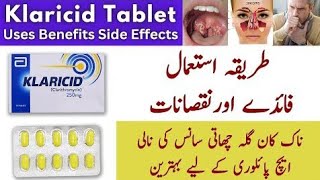 😍Klaricid Tablets😍 Clarithromycin 💥Best Tablet For Nose Ear Throat And Chest Infections 💥 [upl. by Binette143]