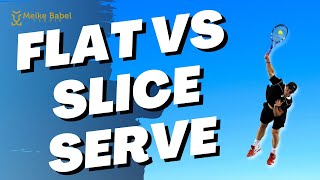 Flat Serve vs Slice Serve In Tennis  How To Hit Each One PLUS Pronation Drills [upl. by Ahtael]