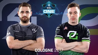 CSGO  SK vs OpTic Mirage Map 1  Quarterfinal  ESL One Cologne 2017 [upl. by Idnic]