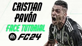 EA FC 24  CRISTIAN PAVÓN FACE TUTORIAL  STATS ATLÉTICOMG [upl. by Esorlatsyrc]