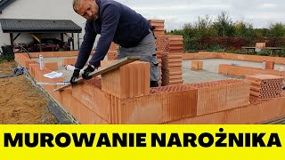 Murowanie narożnika Porotherm dryfix [upl. by Isaacson]