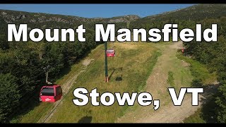 Mt Mansfield Stowe Vermont Aerial Video [upl. by Anwahsal]