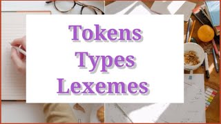 Word Token Type Lexeme [upl. by Acirne]