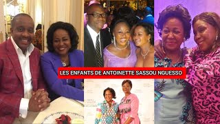 TOUS LES ENFANTS DE ANTOINETTE SASSOUNGUESSO PREMIÈRE DAME DE LA RÉPUBLIQUE DU CONGO BRAZZAVILLE [upl. by Assehc717]