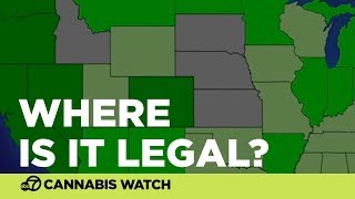 MAP Where is weed legal [upl. by Naujud]