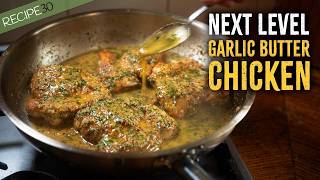 Next Level Garlic Butter Chicken with Sautéed Veggies A Simple Recipe [upl. by Couq]