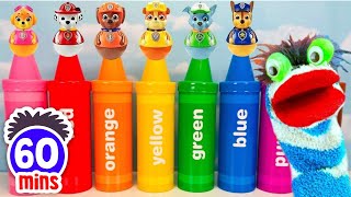 Fizzy Discover Colors With Paw Patrol Colorful Crayon Surprises  Fun Compilations For Kids [upl. by Nybor]