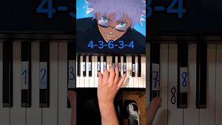 Where Our Blue Is Jujutsu Kaisen Opening Piano Tutorial shorts [upl. by Reisch633]