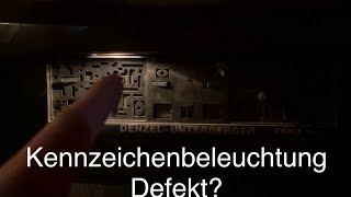 Kennzeichenbeleuchtung Wechseln  Einfach und Schnell  Am Opel Insignia [upl. by Menedez]