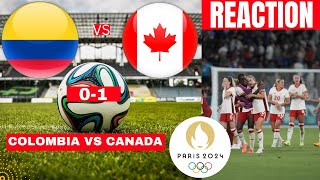 Colombia vs Canada Women 01 Live Olympics Games 2024 Football Match Score Highlights Direct Vivo [upl. by Lewert]