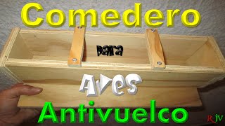 COMEDERO para AVES Casero antivuelcoel ratillo de juan valentín [upl. by Nie15]