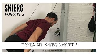 🎿 SKIERG Concept 2  TÉCNICA Skierg  Cómo esquiar en máquina [upl. by Stevie]