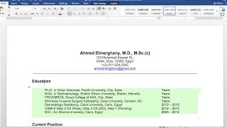 How to Write Medical Graduate CV [upl. by Massiw]