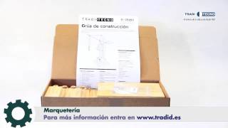 Proyectos de Tecnología  Construye tu Grua de Construcción de madera Traditecno  DIY Tradid [upl. by Adnorrahs]