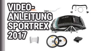 Sportrex Qeridoo Aufbau Fahrradanhänger Kinderwagen Deutsch [upl. by Eindys861]