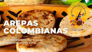 Arepas Colombianas de Maíz  tradicionales de maíz blanco  Shorts [upl. by Bathsheba931]