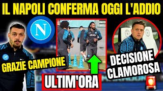 🔴UltimOra  ❌️🔥Decisione CLAMOROSA Zielinski  😭il Napoli CONFERMA Oggi Laddio  Calcio NAPOLI [upl. by Naivaf]