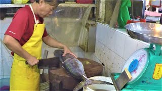 Amazing Fish Cutting Skills Singapore Street Food in Geylang Serai Wet Market [upl. by Brandi79]