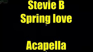 Stevie B  Spring love Acapella [upl. by Ylra]