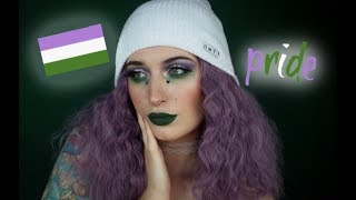 Genderqueer Pride Inspired Makeup [upl. by Chace]