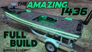 AMAZING 14FT JON BOAT FULL BUILD  Start to Finish [upl. by Ajiat770]