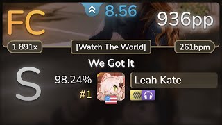 Leah Kate  Metrik  We Got It Watch The World HDNC 9824 1 936pp FC  osu [upl. by Muir656]