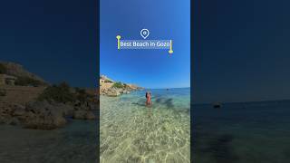 This is the best beach to visit in Gozo gozoisland [upl. by Anabal617]