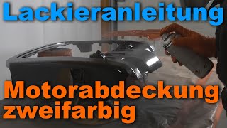 Motorabdeckung einfach lackieren  Zwei Farben  LACKSTORE [upl. by Disini262]