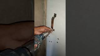 6inch door handle installationhow to fix door handlehandle installationdoorhandlewoodworking [upl. by Kal]