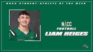 111924 Liam Heiges NACC StudentAthlete of the Week Interview [upl. by Notlem484]