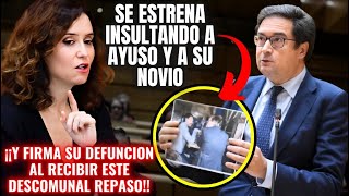 El SUCESOR de LOBATO se estrena ATACANDO al NOVIO de AYUSO 😱¡¡Y LO ENTIERRAN ASÍ EN SU DEBUT😱 [upl. by Annoiek]