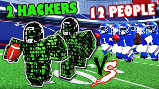 2 SPEED HACKERS VS 12 PLAYERS in NFL Universe Football [upl. by Zenas]