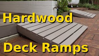 Building a hardwood deckstep ramp [upl. by Neelak678]