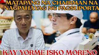 🔴SA MUNDO NG TAKUTAN CHAIRMAN MATAPANG NANINDIGAN NG PAGSUPORTA KAY YORME ISKO MORENO [upl. by Ninazan159]