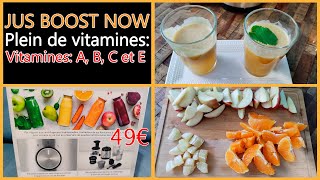 EXTRACTEUR DE JUS SILVERCREST LIDL MON AVIS ET RECETTE JUS DE FRUITS FULL VITAMINES  BOOST NOW E14 [upl. by Rafferty358]