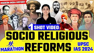 Socio Religious Reforms in India  Modern History Marathon for UPSC  Arti Chhawari [upl. by Atiuqin]