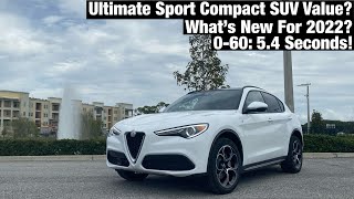 2022 Alfa Romeo Stelvio Ti Q4 TEST DRIVEFULL REVIEW [upl. by Ahsiam8]