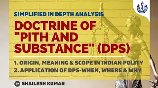 Doctrine of quotPith and Substancequot  A must know concept under Indian Polity [upl. by Winnifred]