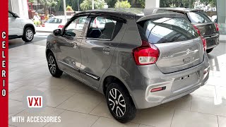 New Maruti Suzuki Celerio Cng 🔥 Celerio VXI 2022 model with accessories Detailed Walkaround Review [upl. by Nilek]