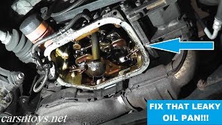 Oil Pan Gasket Replacement with Basic Hand Tools [upl. by Vola]