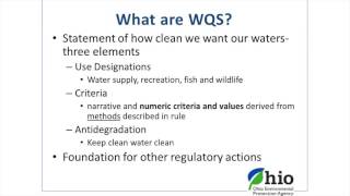 Ohio EPA Water Quality Standards Triennial Review [upl. by Herrera]