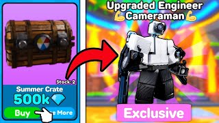 😱NEW UPGRADED ENGINEER CAMERAMAN🤯 OP ENGINEER TRADES🔥 Toilet Tower Defense [upl. by Flannery]