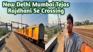 New Delhi Mumbai Tejas Rajdhani Se Crossing [upl. by Sonaj]