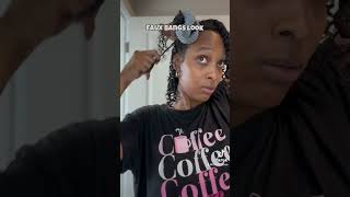 faux bangs inspired look ellamai curlyhairstyles trending trendingshorts [upl. by Odey]