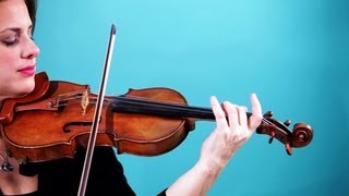 How to Play a D String  Violin Lessons [upl. by Rosenberg]