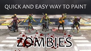 Zombicide 2nd Ed  Quick And Easy Way To Paint Zombies [upl. by Watkins]