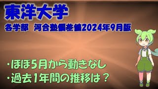 【2024年9月版】東洋大学 各学部 河合塾偏差値 [upl. by Labina]