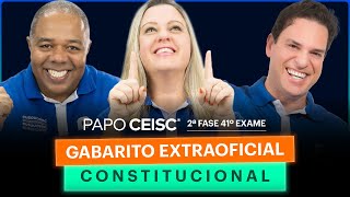 Gabarito Extraoficial CONSTITUCIONAL  2ª Fase 41º Exame [upl. by Alfred94]