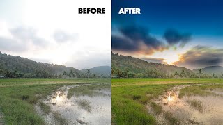 LANDSCAPE PHOTOGRAPHY EDITING PROCESS  ADOBE PHOTOSHOP CC [upl. by Aid387]