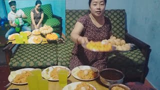 Hot🔥 and spicy Current noodles 🍜 amp pani Puri with mountain dew challenge 🔥🔥 [upl. by Ennovyahs]